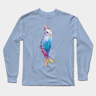 Rainbow Mermaid Bunny Long Sleeve T-Shirt